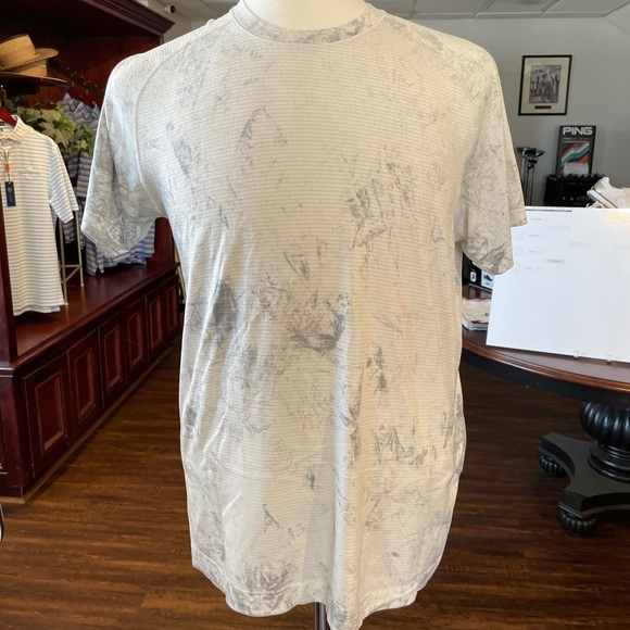 Lululemon Metal Vent Gray/White Large - Picture 1 of 2